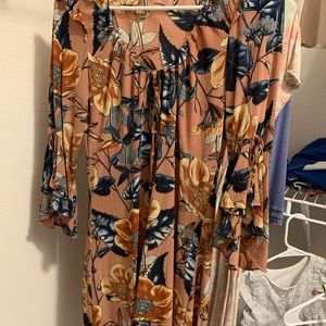 for love and lemons silk mini dress size M